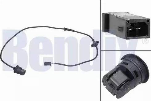 BENDIX 058136B - Датчик ABS, частота вращения колеса autosila-amz.com