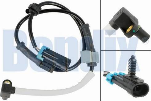 BENDIX 058861B - Датчик ABS, частота вращения колеса autosila-amz.com