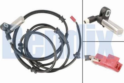 BENDIX 058802B - Датчик ABS, частота вращения колеса autosila-amz.com