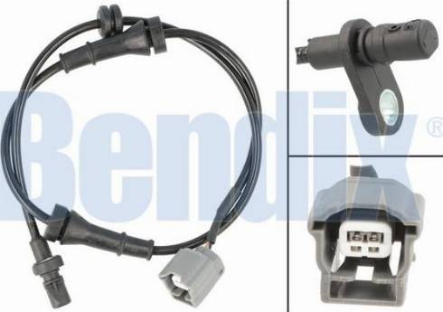 BENDIX 058838B - Датчик ABS, частота вращения колеса autosila-amz.com