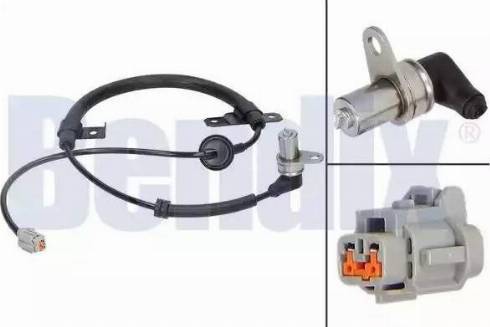 BENDIX 058268B - Датчик ABS, частота вращения колеса autosila-amz.com