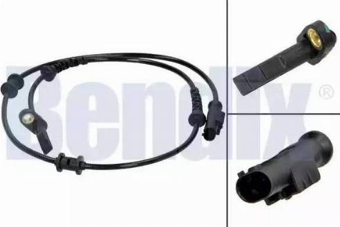 BENDIX 058278B - Датчик ABS, частота вращения колеса autosila-amz.com