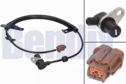 BENDIX 058272B - Датчик ABS, частота вращения колеса autosila-amz.com