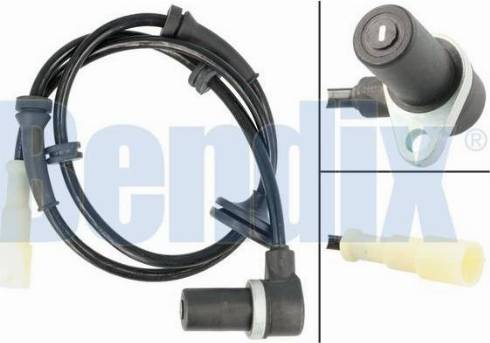 BENDIX 058799B - Датчик ABS, частота вращения колеса autosila-amz.com