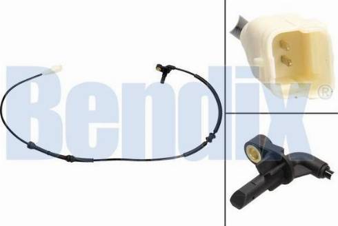 BENDIX 058705B - Датчик ABS, частота вращения колеса autosila-amz.com