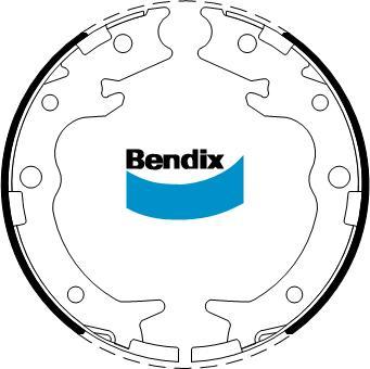 Bendix-AU BS5256 - Комплект тормозов, ручник, парковка autosila-amz.com