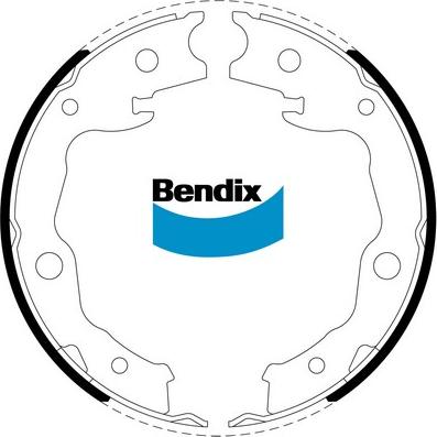 Bendix-AU BS5257 - Комплект тормозов, ручник, парковка autosila-amz.com