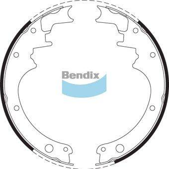 Bendix-AU BS1597 - Комплект тормозных колодок, барабанные autosila-amz.com