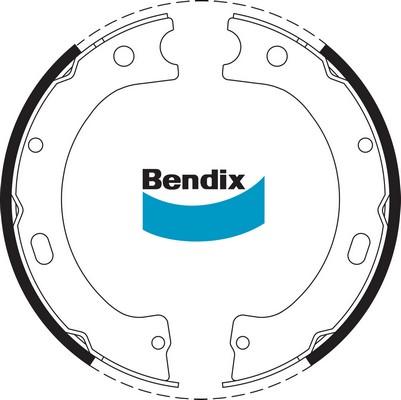 Bendix-AU BS1547 - Комплект тормозов, ручник, парковка autosila-amz.com