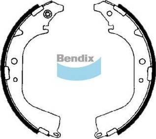 Bendix-AU BS1647 - Комплект тормозных колодок, барабанные autosila-amz.com