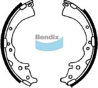 Bendix-AU BS1396 - Комплект тормозных колодок, барабанные autosila-amz.com