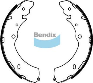 Bendix-AU BS1793 - Комплект тормозных колодок, барабанные autosila-amz.com