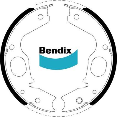 Bendix-AU BS1797 - Комплект тормозов, ручник, парковка autosila-amz.com