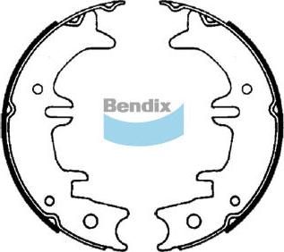 Bendix-AU BS1751 - Комплект тормозов, ручник, парковка autosila-amz.com