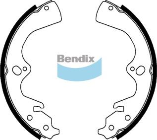 Bendix-AU BS1775 - Комплект тормозных колодок, барабанные autosila-amz.com