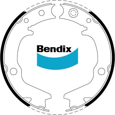 Bendix-AU BS1770 - Комплект тормозов, ручник, парковка autosila-amz.com