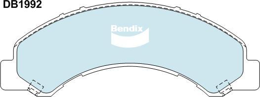 Bendix-AU CVP1992 PTHD - Тормозные колодки, дисковые, комплект autosila-amz.com