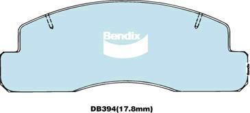 Bendix-AU CVP394 PTHD - Тормозные колодки, дисковые, комплект autosila-amz.com