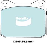 Bendix-AU DB95 GCT - Тормозные колодки, дисковые, комплект autosila-amz.com
