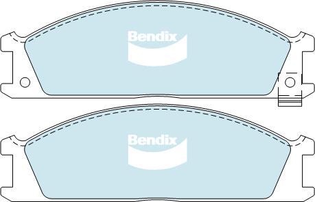 Bendix-AU DB438 -4WD - Тормозные колодки, дисковые, комплект autosila-amz.com