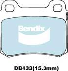 Bendix-AU DB433 EURO+ - Тормозные колодки, дисковые, комплект autosila-amz.com