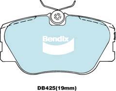 Bendix-AU DB425 EURO+ - Тормозные колодки, дисковые, комплект autosila-amz.com