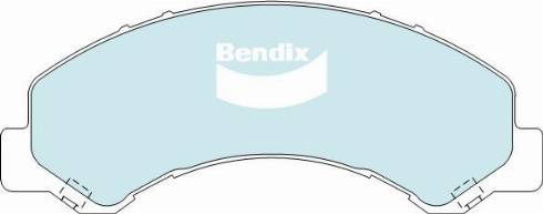 Bendix-AU DB1996 HD - Тормозные колодки, дисковые, комплект autosila-amz.com