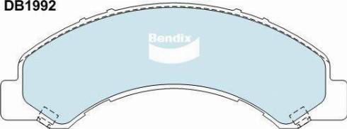 Bendix-AU DB1992 HD - Тормозные колодки, дисковые, комплект autosila-amz.com