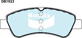 Bendix-AU DB1923 EURO+ - Тормозные колодки, дисковые, комплект autosila-amz.com