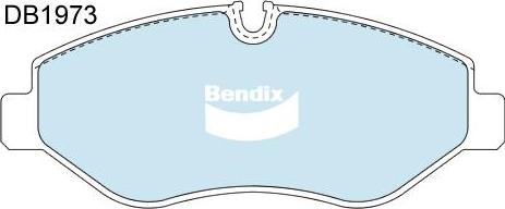 Bendix-AU DB1973 EURO+ - Тормозные колодки, дисковые, комплект autosila-amz.com