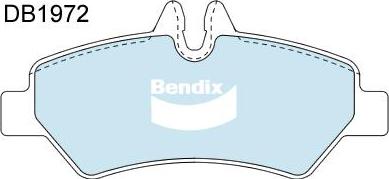 Bendix-AU DB1972 EURO+ - Тормозные колодки, дисковые, комплект autosila-amz.com