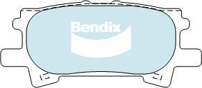 Bendix-AU DB1518 -4WD - Тормозные колодки, дисковые, комплект autosila-amz.com