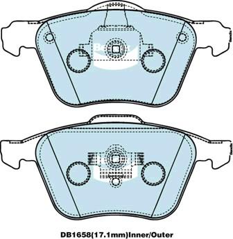 JP Group 1563604410 - Тормозные колодки, дисковые, комплект autosila-amz.com