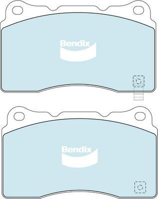 Bendix-AU DB1678 ULT - Тормозные колодки, дисковые, комплект autosila-amz.com