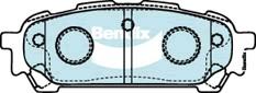 Bendix-AU DB1672 SRT - Тормозные колодки, дисковые, комплект autosila-amz.com