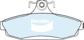 Bendix-AU DB1098 GCT - Тормозные колодки, дисковые, комплект autosila-amz.com