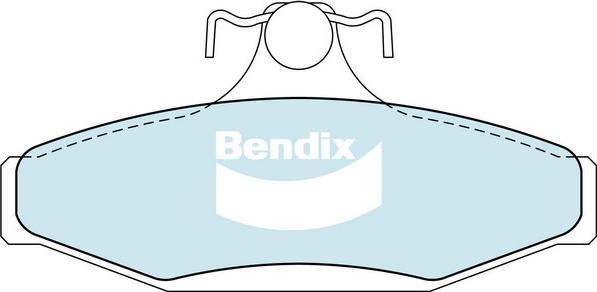 Bendix-AU DB1086 HD - Тормозные колодки, дисковые, комплект autosila-amz.com