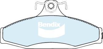 Bendix-AU DB1088 GCT - Тормозные колодки, дисковые, комплект autosila-amz.com