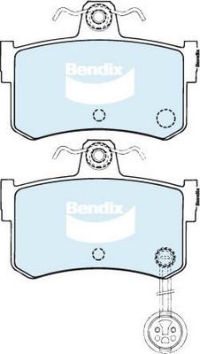 Bendix-AU DB1197 GCT - Тормозные колодки, дисковые, комплект autosila-amz.com