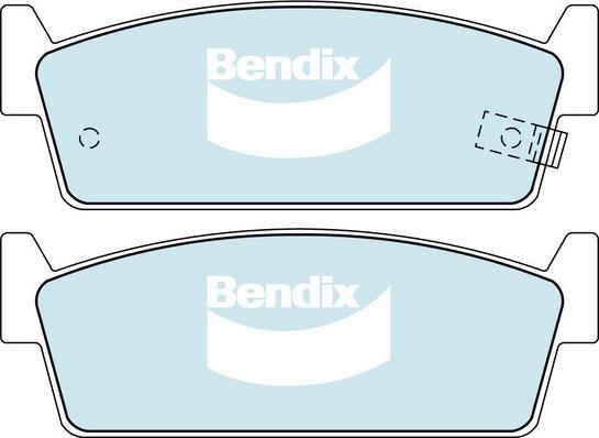 Bendix-AU DB1144 GCT - Тормозные колодки, дисковые, комплект autosila-amz.com