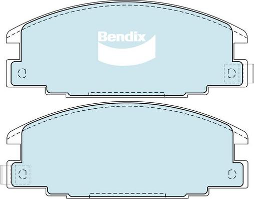 Bendix-AU DB1116 HD - Тормозные колодки, дисковые, комплект autosila-amz.com