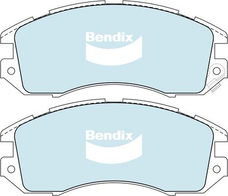 Bendix-AU DB1185 GCT - Тормозные колодки, дисковые, комплект autosila-amz.com