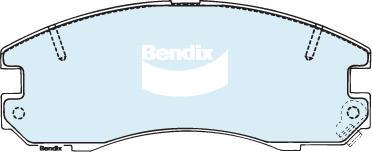 Bendix-AU DB1181 GCT - Тормозные колодки, дисковые, комплект autosila-amz.com