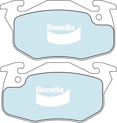 Bendix-AU DB1182 GCT - Тормозные колодки, дисковые, комплект autosila-amz.com