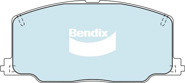 Bendix-AU DB1129 GCT - Тормозные колодки, дисковые, комплект autosila-amz.com