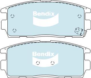 Bendix-AU DB1862 -4WD - Тормозные колодки, дисковые, комплект autosila-amz.com