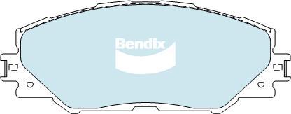 Bendix-AU DB1801 GCT - Тормозные колодки, дисковые, комплект autosila-amz.com