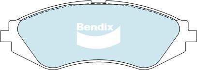 Bendix-AU DB1347 GCT - Тормозные колодки, дисковые, комплект autosila-amz.com