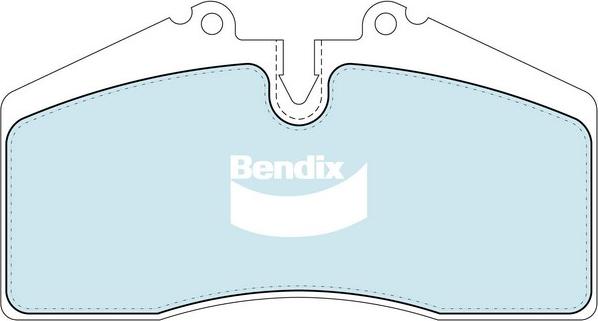 Bendix-AU DB1355 ULT - Тормозные колодки, дисковые, комплект autosila-amz.com