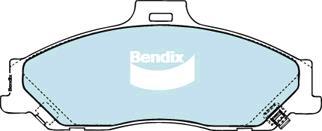 Bendix-AU DB1366 -4WD - Тормозные колодки, дисковые, комплект autosila-amz.com